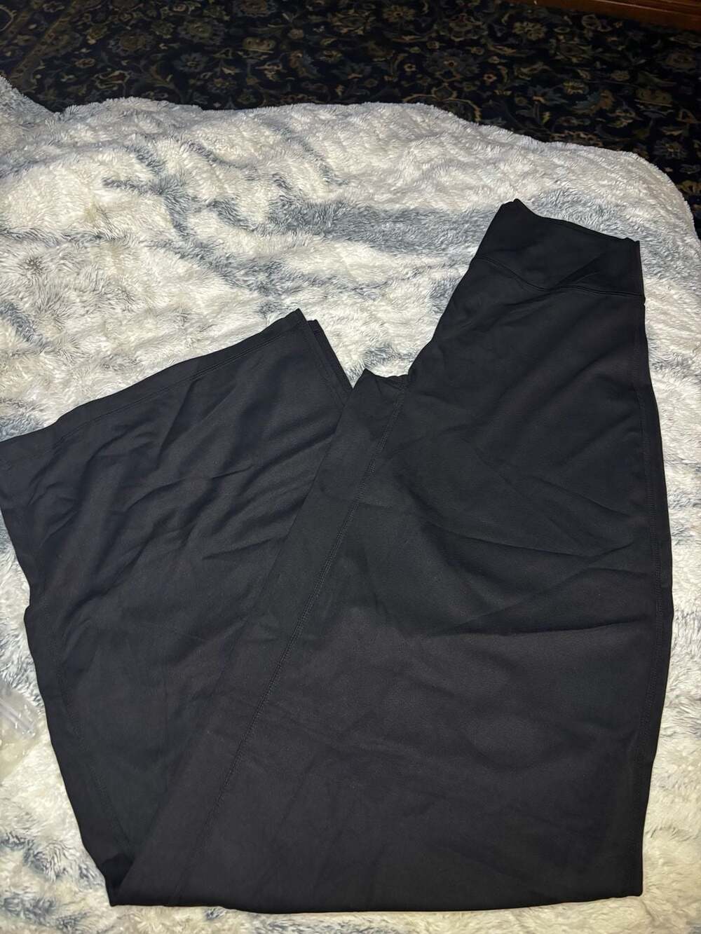 Wide Leg Leggings Black Size US L (12)